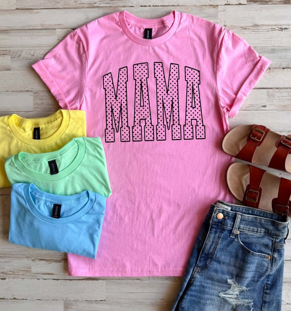 PREORDER: Mama Polka Dot Colors Tee