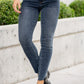 Tummy Control Step Hem Skinny Jeans - Judy Blue