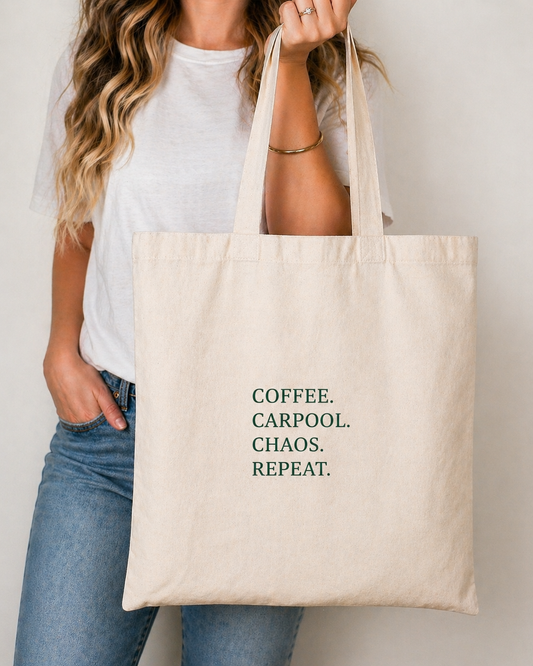 PREORDER: Coffee & Chaos Canvas Bag