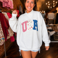 USA Mock Neck Pullover