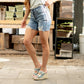 Button Fly Mid Length Denim Shorts - Judy Blue