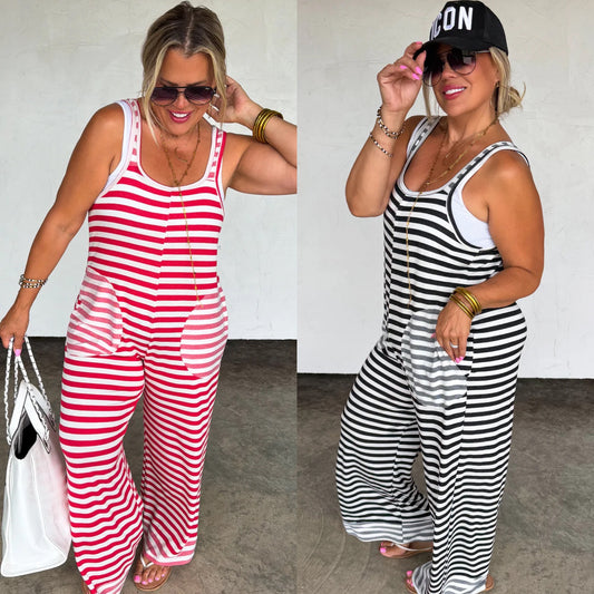 PREORDER: Ricki Stripe Terry Romper // eta Aug