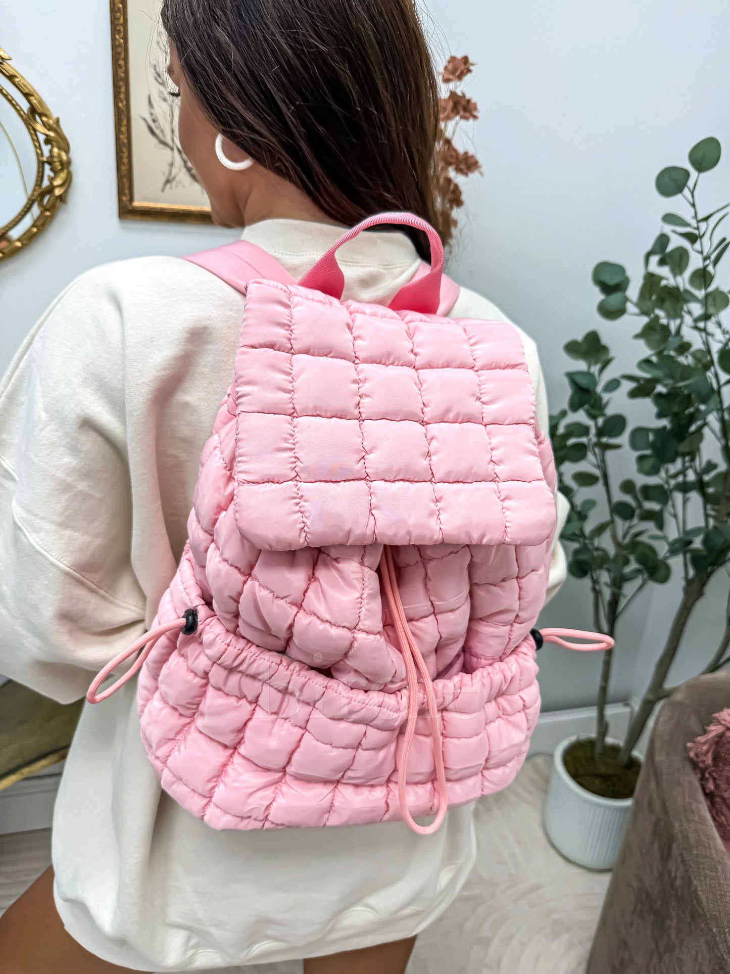 PREORDER: Pink Quilted Backpack // eta 3-4 weeks