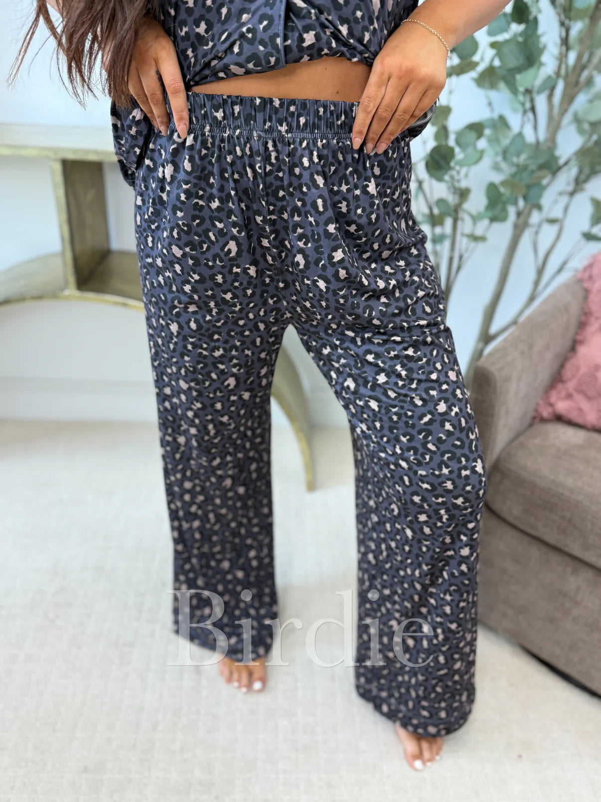 PREORDER: Short Sleeve PJ Set in Deep Wild Animal // eta 3-4 weeks