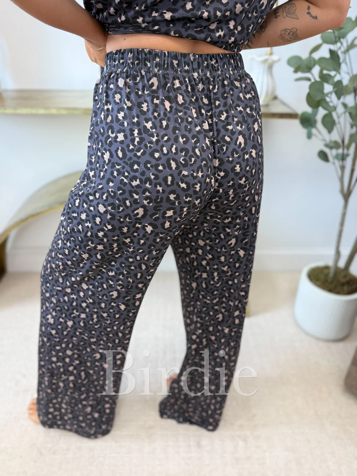 PREORDER: Short Sleeve PJ Set in Deep Wild Animal // eta 3-4 weeks