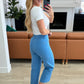 Lisa High Rise Control Top Wide Leg Crop Jeans in Sky Blue - Judy Blue
