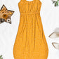 Reagan Ribbed Midi Dress - Pumpkin Floral