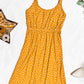 Reagan Ribbed Midi Dress - Pumpkin Floral