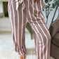 PREORDER: Stretchy Lounge Pants Cocoa Stripe // eta May-June (Copy)