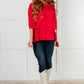 Burning Love Ribbed Dolman Sleeve Top