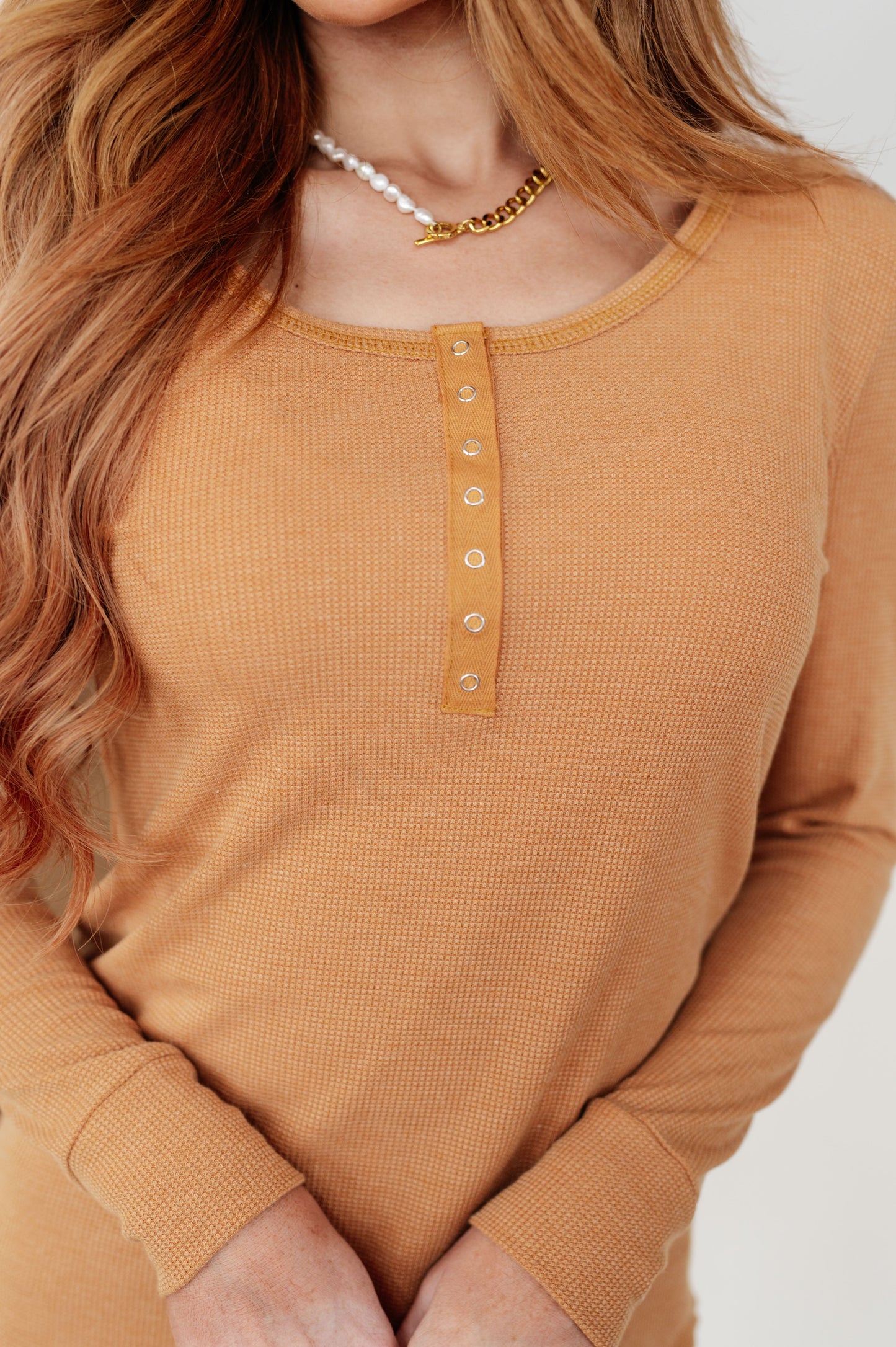 Vintage Henley in Golden Sand