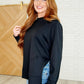 Relaxed Scuba Pullover in Black