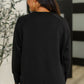 Relaxed Scuba Pullover in Black