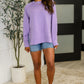 Relaxed Scuba Pullover in Lavender