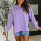 Relaxed Scuba Pullover in Lavender