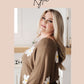 Glitter Lining Long Sleeve V-Neck Top