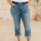 Laura Mid Rise Cuffed Skinny Capri Jeans - Judy Blue