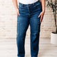 Leila High Rise Cargo Straight Jeans - Judy Blue