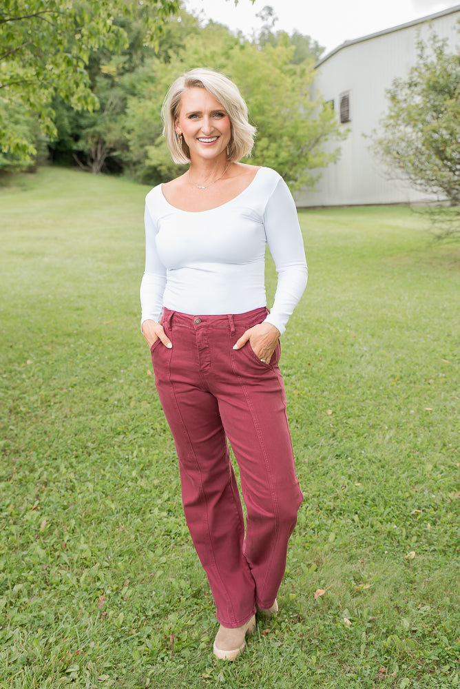 Let’s Wine Straight Leg Jeans - Judy Blue