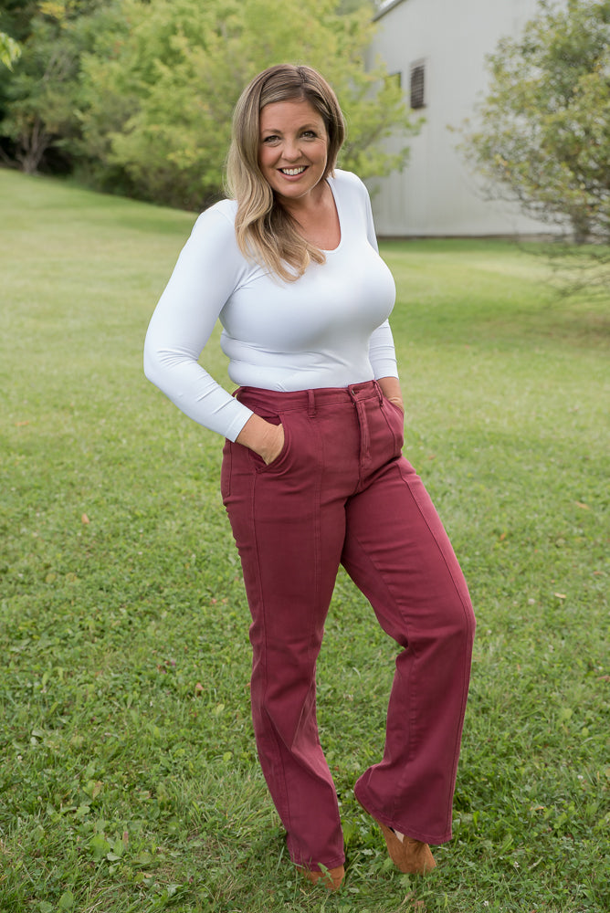 Let’s Wine Straight Leg Jeans - Judy Blue