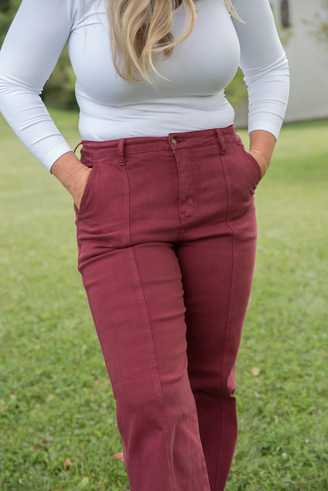 Let’s Wine Straight Leg Jeans - Judy Blue