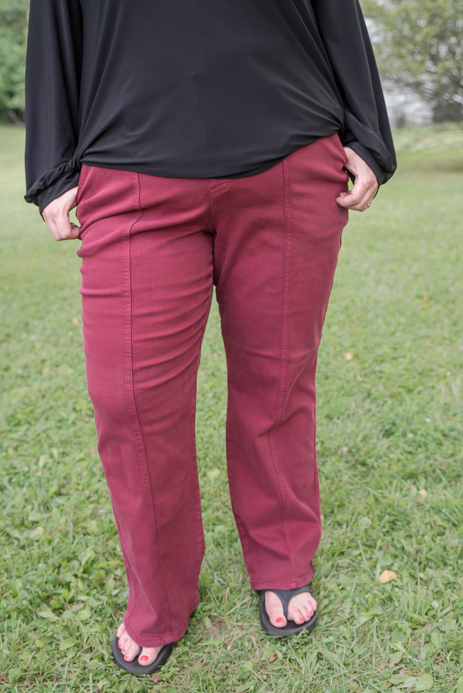 Let’s Wine Straight Leg Jeans - Judy Blue