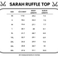 Sarah Ruffle Short Sleeve - Mocha FINAL SALE