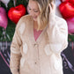 IN STOCK Sweetheart Cardigan - Tan