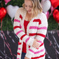 IN STOCK Stripe Cardigan - Valentine's Day