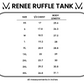 Renee Ruffle Tank Top - Camo
