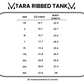 Tara Ribbed Tank - Yellow