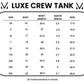 Luxe Crew Tank - Papaya