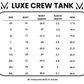 Luxe Crew Tank - Navy Floral Bliss