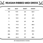 Reagan Ribbed Midi Dress - Mocha