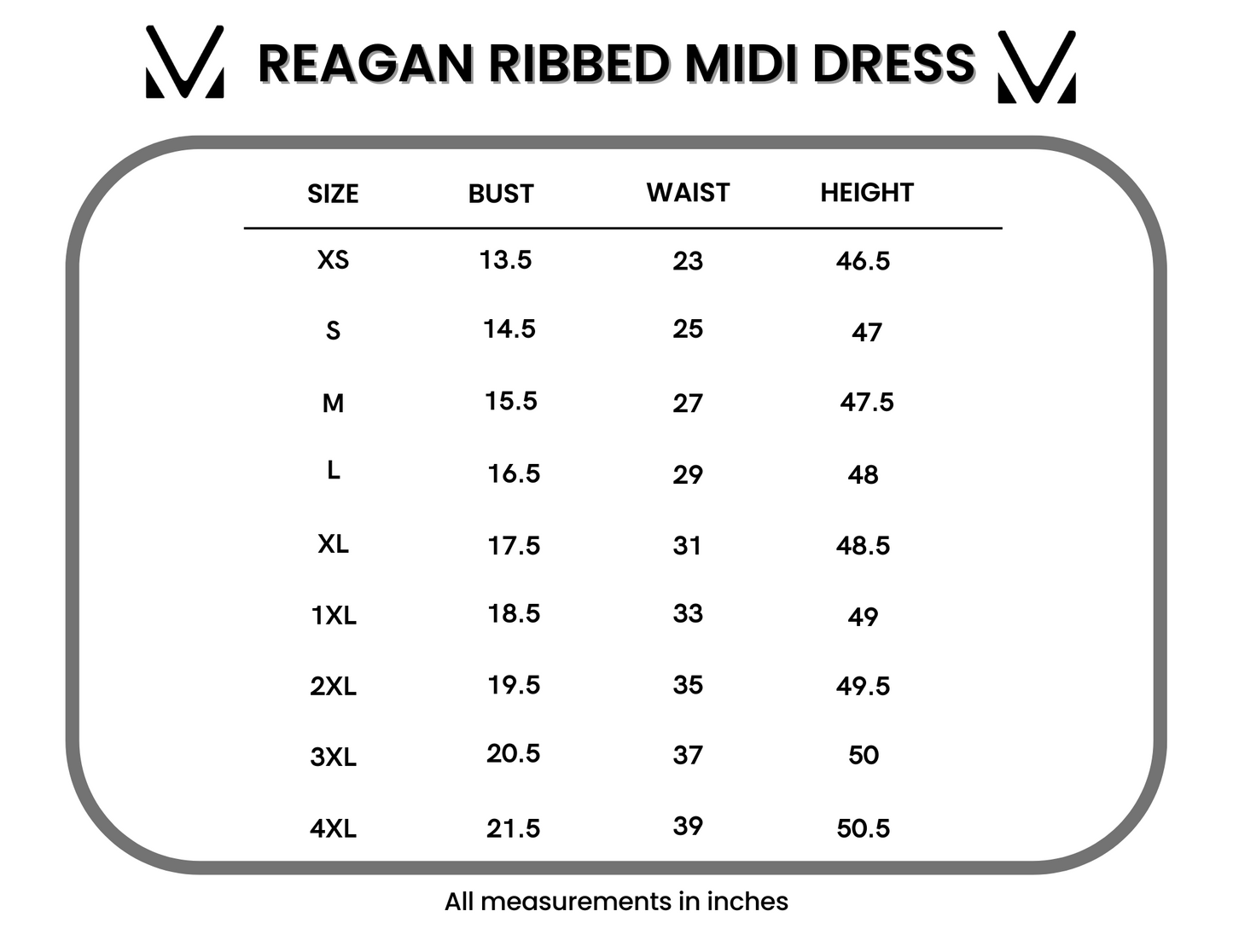 Reagan Ribbed Midi Dress - Black