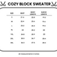 IN STOCK Cozy Block Sweater - Pink Stripes