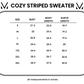 Cozy Striped Sweater - Green