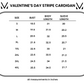 IN STOCK Stripe Cardigan - Valentine's Day