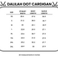 Dalilah Dot Cardigan - Tan