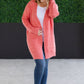 Madison Cozy Cardigan - Cherry Blush