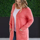 Madison Cozy Cardigan - Cherry Blush