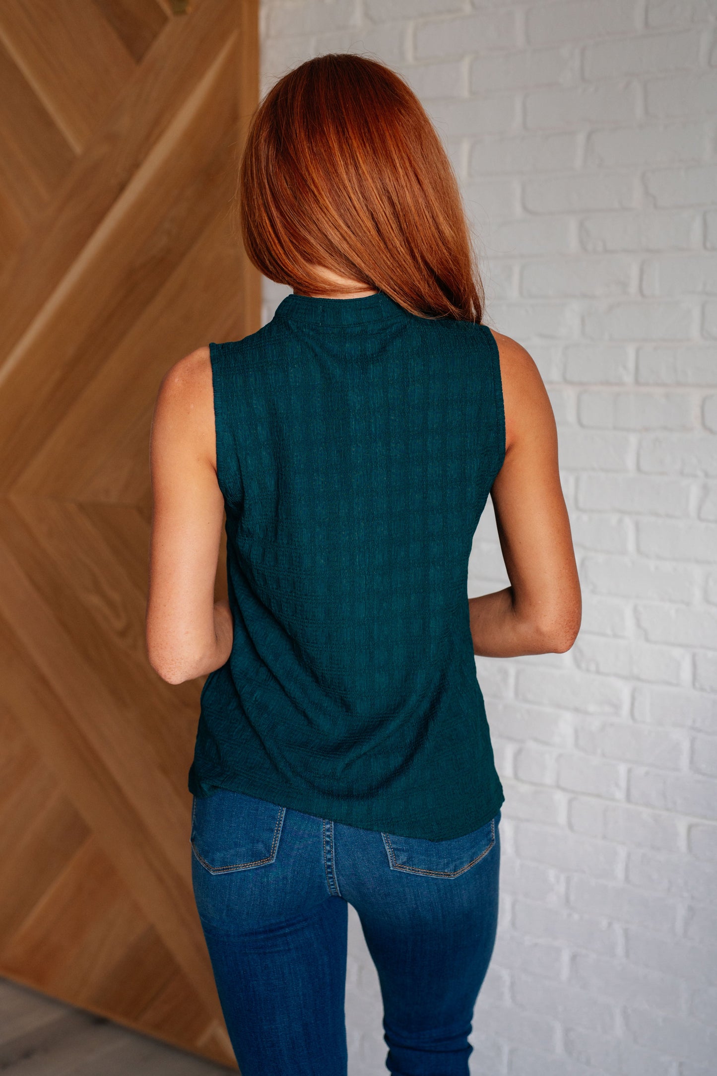 Wren Top in Deep Green