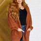 Chunky Cardigan in Chestnut