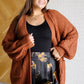 Chunky Cardigan in Chestnut