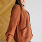 Chunky Cardigan in Chestnut