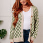 Kobe Mixed Cardigan in Green