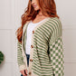 Kobe Mixed Cardigan in Green