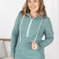 Pixie Pocket Halfzip Hoodie - Sage