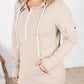 Pixie Pocket Halfzip Hoodie - Oatmeal