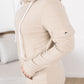 Pixie Pocket Halfzip Hoodie - Oatmeal